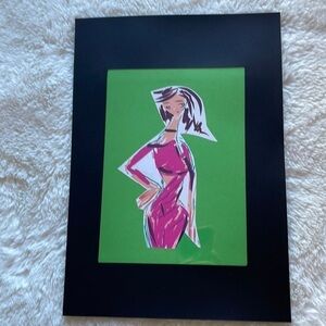 Handmade digital art cutout which can be a fashion design idea or used wall art